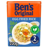 Bens Original Egg Fried Microwave Rice 220g (Case of 6)  Adomoo